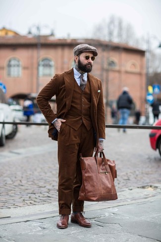 Как носить броги с костюмом-тройкой