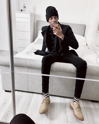 Как носить броги с плащом