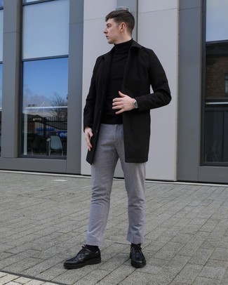 Как носить броги с водолазкой