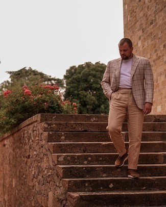 Какие пиджаки носить с коричневыми кроссовками мужчине