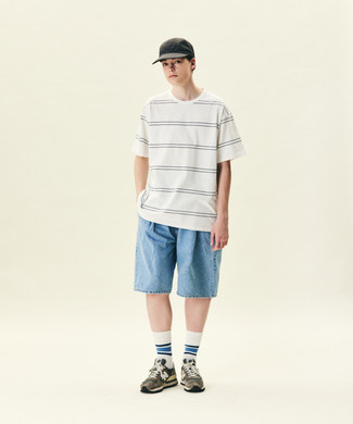 С чем носить коричневые кроссовки мужчине