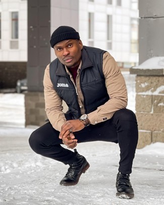 С чем носить коричневый браслет из бисера мужчине