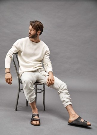 С чем носить коричневый браслет из бисера мужчине