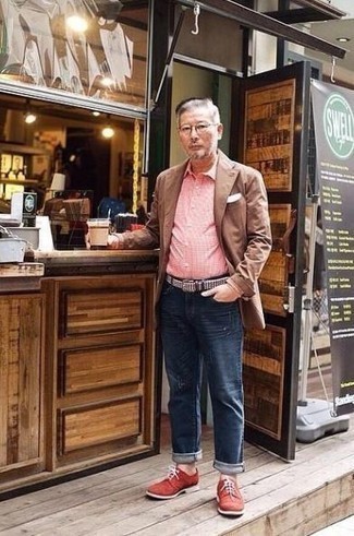 Какие туфли дерби носить с коричневым пиджаком