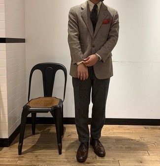 Какие туфли дерби носить с коричневым пиджаком