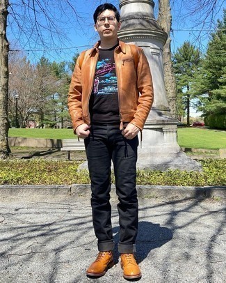 Какие куртки харрингтон носить с коричневыми ботинками броги