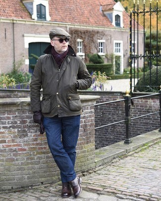 Какие джинсы носить с коричневыми брогами