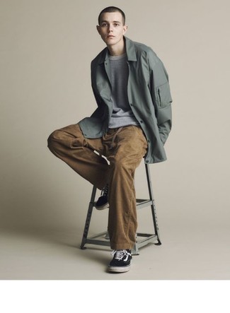 С чем носить коричневый ремень из плотной ткани мужчине