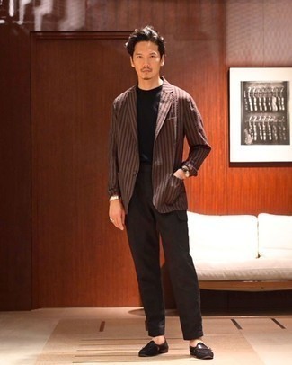 Какие лоферы носить с коричневыми брюками карго