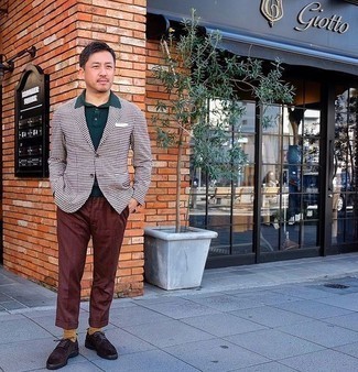 Какие пиджаки носить с коричневыми туфлями дерби