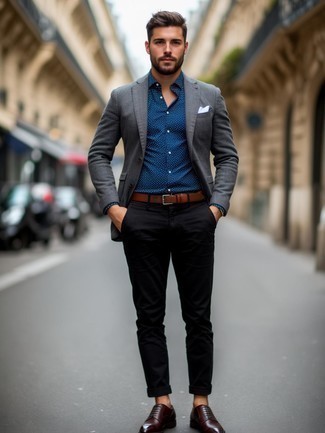 Какие пиджаки носить с коричневыми туфлями дерби