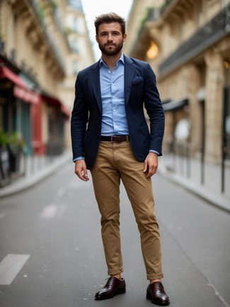 Какие пиджаки носить с коричневыми туфлями дерби