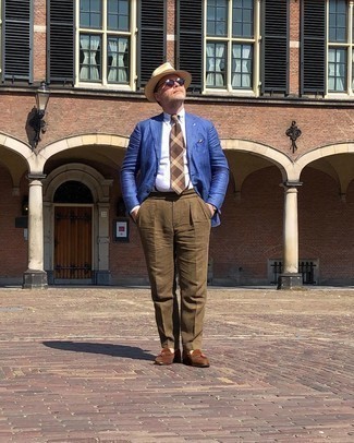 С чем носить коричневые классические брюки мужчине