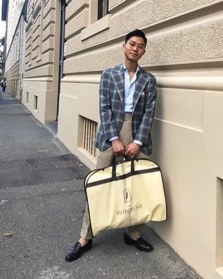 С чем носить коричневые классические брюки мужчине