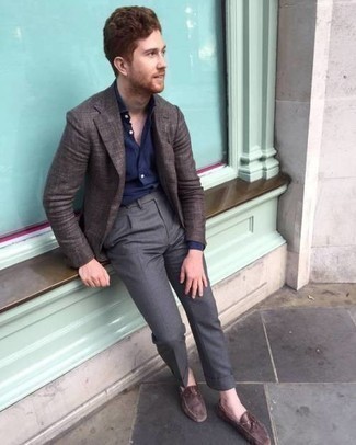 С чем носить коричневые мокасины мужчине