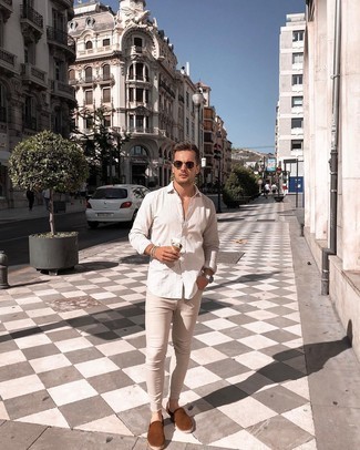 Какие джинсы носить с коричневыми эспадрильями мужчине