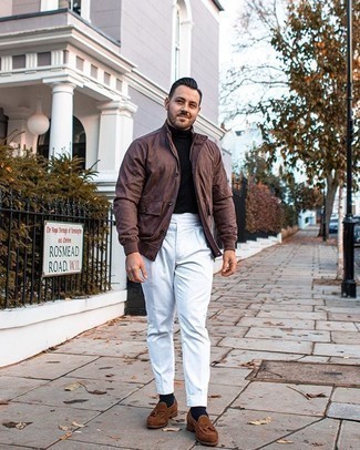 С чем носить коричневую полевую куртку