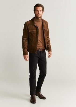 С чем носить коричневый кожаный ремень мужчине