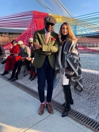 С чем носить коричневые кожаные оксфорды