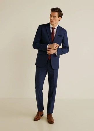 С чем носить коричневые кожаные оксфорды