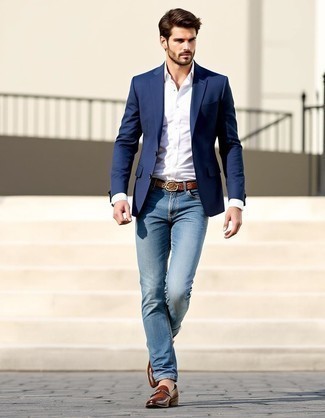 С чем носить коричневые лоферы мужчине