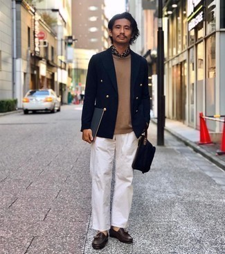 Какие двубортные пиджаки носить с коричневыми монками