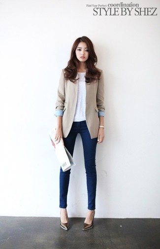 Какие пиджаки носить с коричневыми туфлями