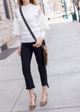 Какие джинсы носить с коричневыми туфлями