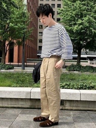 Какие пиджаки носить с коричневыми сандалиями мужчине