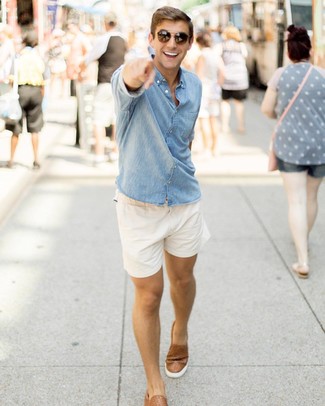 С чем носить коричневые слипоны мужчине