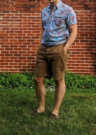 С чем носить коричневые слипоны мужчине