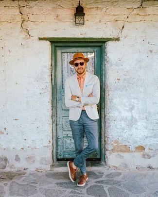 С чем носить коричневую соломенную шляпу мужчине