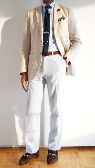 С чем носить коричневый замшевый ремень мужчине