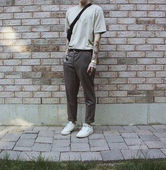 С чем носить коричневый замшевый ремень мужчине