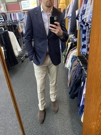 С чем носить коричневый замшевый ремень мужчине