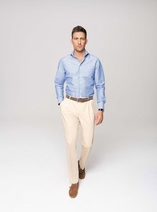 С чем носить коричневый замшевый ремень мужчине