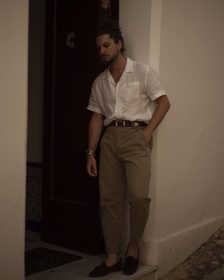 С чем носить коричневый замшевый ремень мужчине