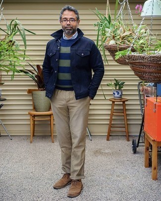 С чем носить коричневые замшевые туфли дерби