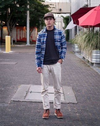 С чем носить коричневые замшевые туфли дерби