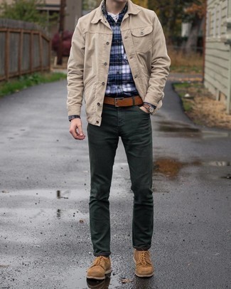 С чем носить коричневые замшевые туфли дерби