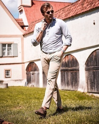 С чем носить коричневые замшевые монки