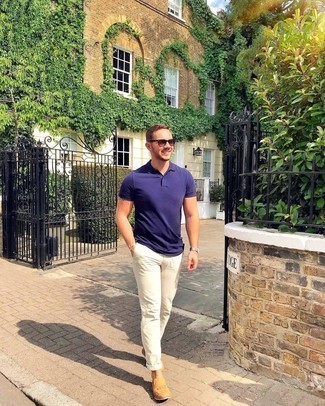 С чем носить коричневые солнцезащитные очки мужчине