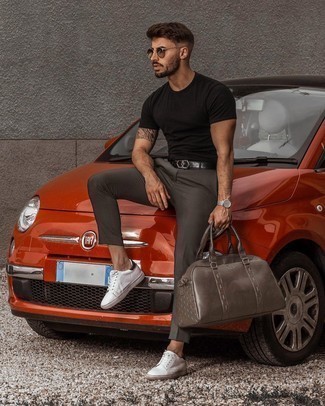 С чем носить коричневые солнцезащитные очки мужчине