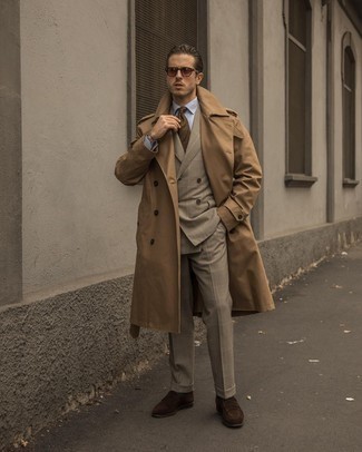 С чем носить коричневые солнцезащитные очки мужчине