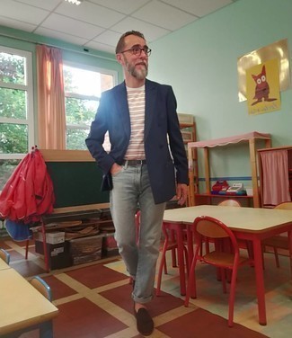 Какие джинсы носить с коричневыми лоферами с кисточками