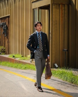 С чем носить коричневую большую сумку мужчине