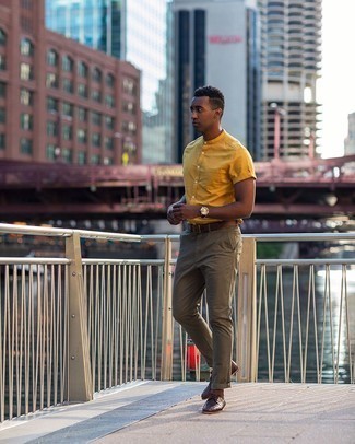 С чем носить коричневые плетеные туфли дерби