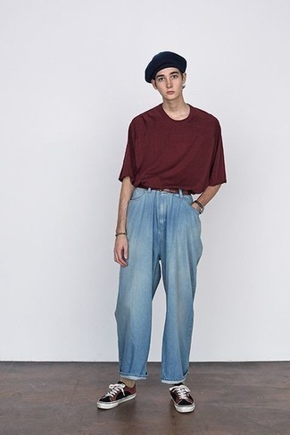 С чем носить темно-красный ремень мужчине