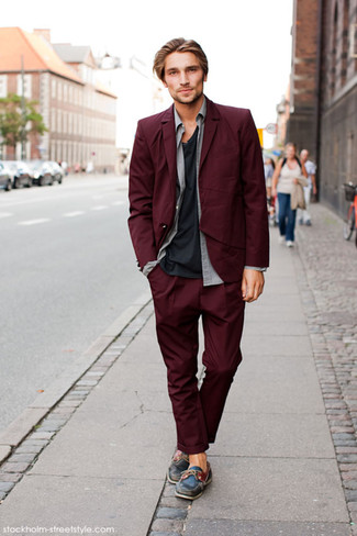 С чем носить темно-красный пиджак мужчине