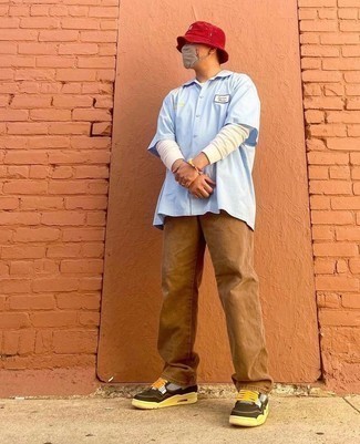 С чем носить темно-красную панаму мужчине